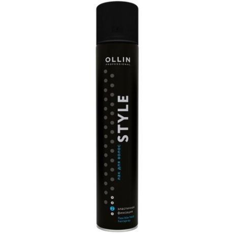 OLLIN Professional Лак для волос эластичной фиксации, средняя фиксация, 450 мл