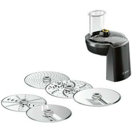 Bosch набор аксессуаров диск, толкатель, крышка для кухонного комбайна VeggieLove set MUZ9VL1 (00579570) черный/серебристый