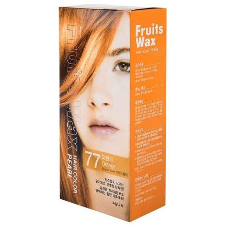 Welcos стойкая крем-краска для волос Fruits Wax Pearl Hair Color, 4 brown