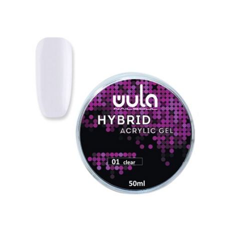 Акригель WULA Hybrid acrylic gel, 50 мл 02 milk white