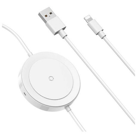 Беспроводное зарядное устройство Baseus iP Cable Wireless Charger, белый