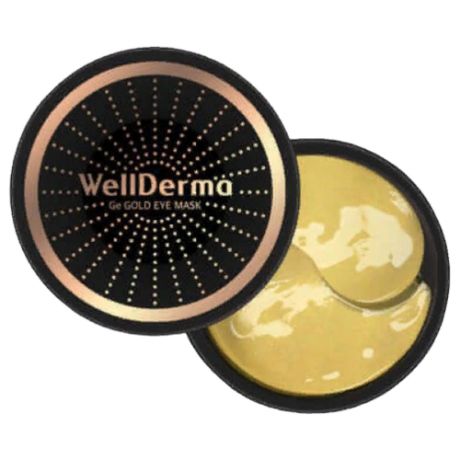 WellDerma Патчи для глаз с германием и золотом Ge Gold Eye Mask, 60 шт.