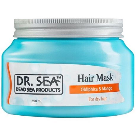 Dr. Sea Маска для тонких и поврежденных волос с маслами облепихи и манго, 325 мл, банка