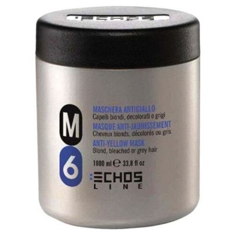 Echosline M6 Маска для волос для нейтрализации желтизны, 1000 мл