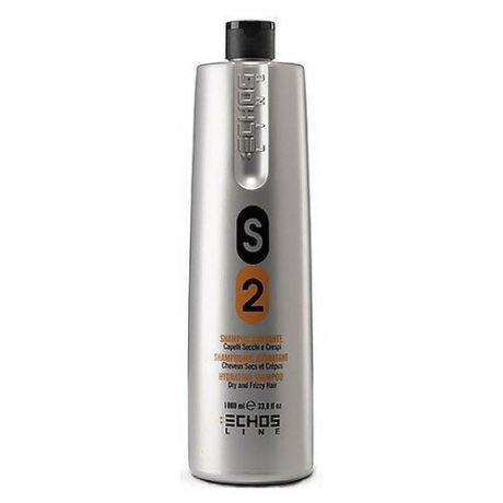 Echosline шампунь S2 Dry & Frizzy Hair Shampo Увлажняющий для сухих и непослушных волос, 1000 мл