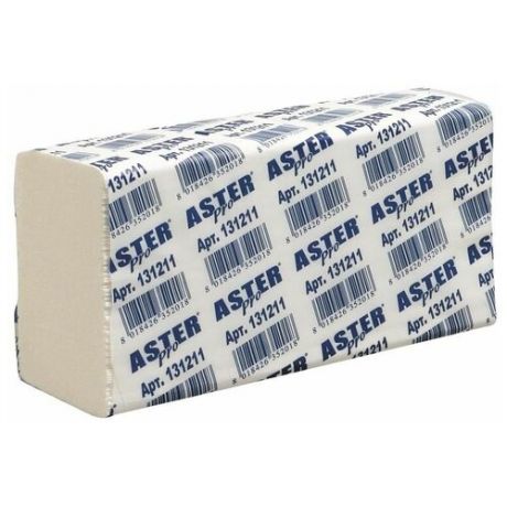Полотенца бумажные Aster Pro Z2 First двухслойные, 25 уп. по 150 лист.