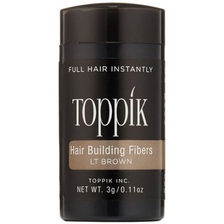 Загуститель волос Toppik Hair Building Fibers, оттенок Light Brown, 27 г