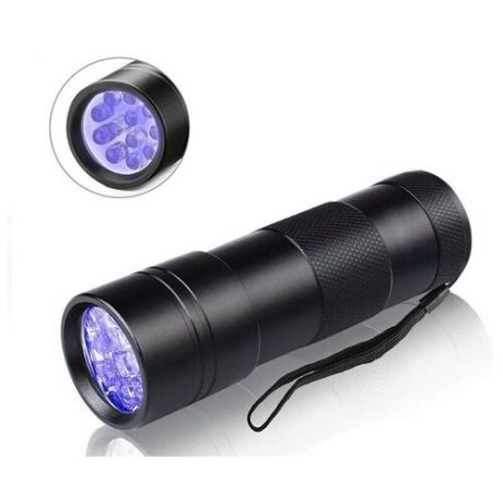 Ультрафиолетовая лампа, фонарик светодиодный 12LED, УФ лампа для маникюра