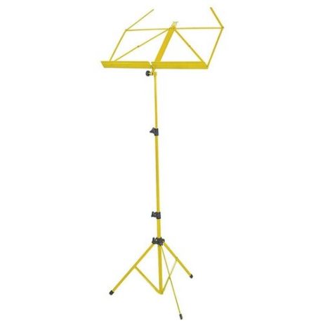 ROXTONE MUS008 Yellow Пюпитр складывающийся, на трех ногах, высота, регулируемая: 50-120см, размер в сложенном состоянии: 50см, подставки: 40-29cm, цвет: желтый, вес: 1,2kg. 20штук в коробке размером: 38x35x50cм