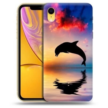 Дизайнерский пластиковый чехол для Iphone Xr Закат