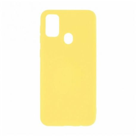 Силиконовый чехол Silicone Case для Samsung M215 Galaxy M21 / M307 Galaxy M30s, желтый