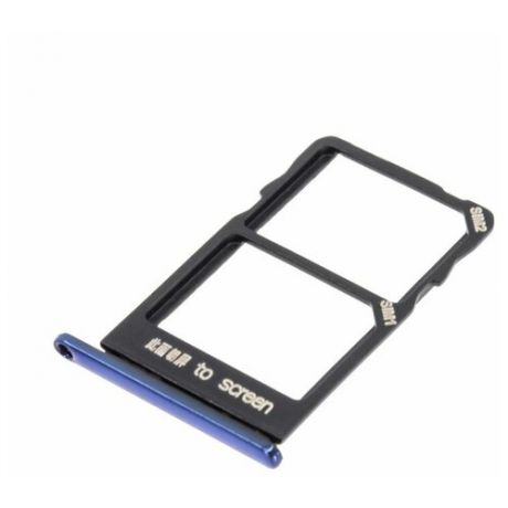 Держатель сим карты (SIM) для Meizu Note 9, синий