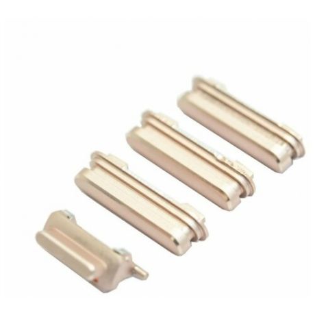 Кнопка (толкатель) для Apple iPhone 6S (mute, on/off, volume) (комплект), розовое золото