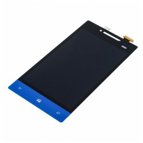 Дисплей для HTC Windows Phone 8S (в сборе с тачскрином), синий