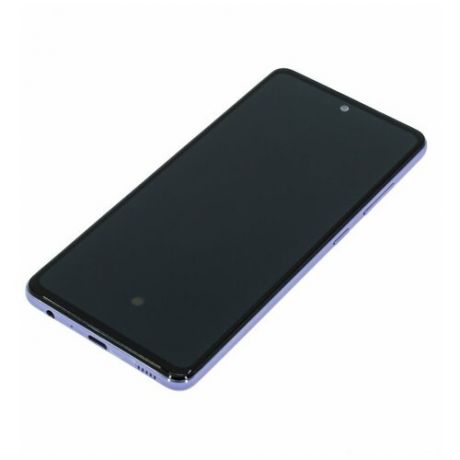 Дисплей для Samsung A525 Galaxy A52 (в сборе с тачскрином) в рамке, фиолетовый, OR100