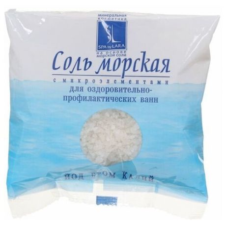 Соль морская Spa by Lara для ванн с микроэлементами, 300 г