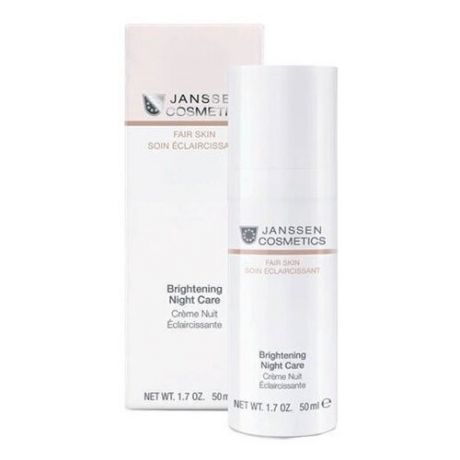 Janssen Fair Skin: Осветляющий восстанавливающий ночной крем для лица (Brightening Night Care), 50 мл