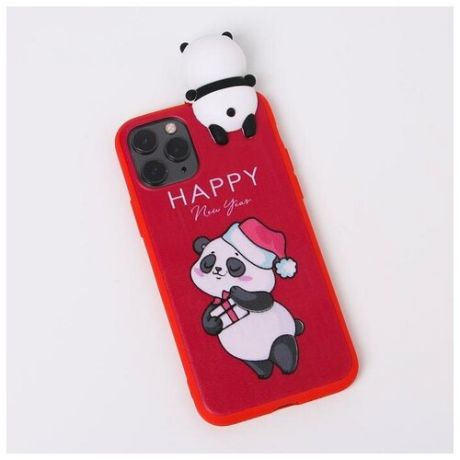 Чехол для телефона iPhone 11 pro «Радостный панда», с персонажем, 7,14 х 14,4 см