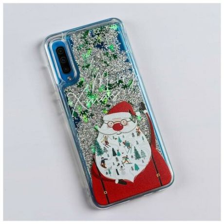 Чехол - шейкер для телефона Samsung А50 «Дед Мороз», 7,5 х 15,85 см