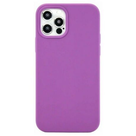 Чехол силиконовый для iPhone 12 Pro Фиолетовый c покрытием Soft Touch/ Чехол силиконовый на Айфон 12 Про Фиолетовый