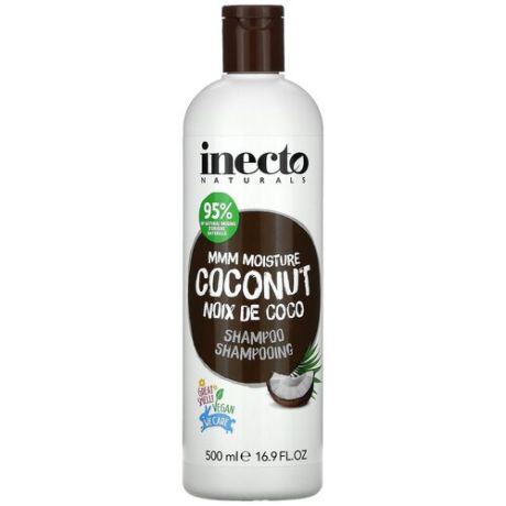 Шампунь для волос INECTO увлажняющий с маслом кокоса, 500 мл