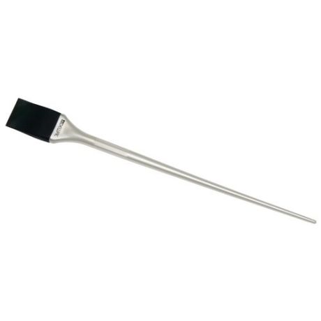 Кисть-лопатка DEWAL PROFESSIONAL DEWAL для окрашивания прядей, силиконовая, узкая 22 мм, черная с белой ручкой