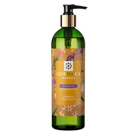 Шампунь для окрашенных и поврежденных волос FLORISTICA Provence, вербена лимонная, бергамот, 345 мл