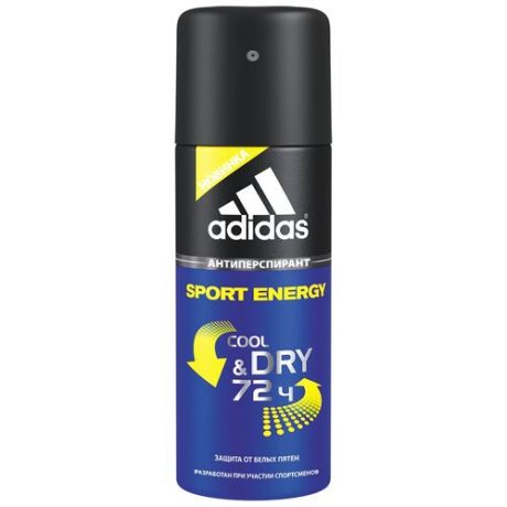 Антиперспирант спрей ADIDAS Anti-perspirant Spray Male C&D Sport Energy, 150 мл