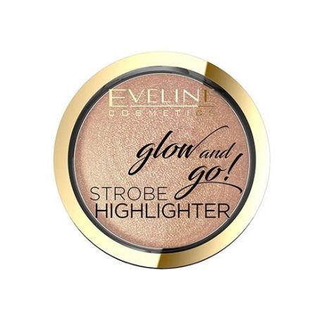 Запеченый хайлайтер для лица EVELINE Glow and Go, тон 02, 8,5 г