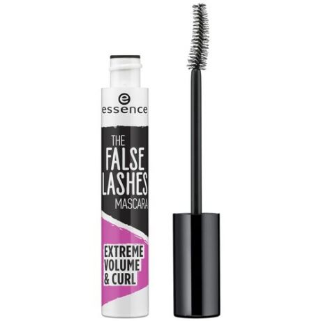 Тушь для ресниц ESSENCE The False Lashes Exreme Volume&Curl Объем+подкручивание, черная, 10 мл