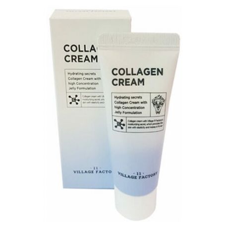 VILLAGE 11 FACTORY Крем для лица увлажняющий с коллагеном Collagen Cream 20мл