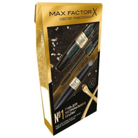 Подарочный набор MAX FACTOR Тушь для ресниц False Lash Effect, тона Black/Raven Black, 2 шт