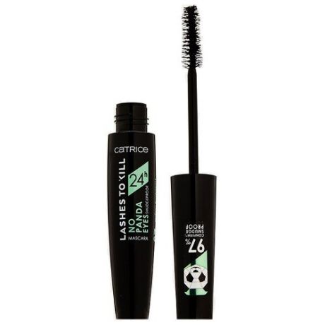 Тушь для ресниц CATRICE Lashes To Kill 24h No Panda Eyes Smudgeproof, черная