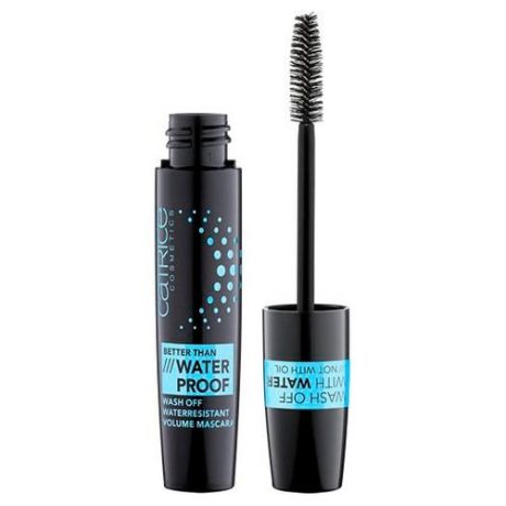 Тушь для ресниц CATRICE Better Than Waterproof Wash Off Waterresistant, черная