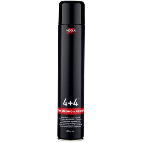 Лак для волос INDOLA 4+4 Hairspray extra strong экстрасильной фиксации, 500 мл