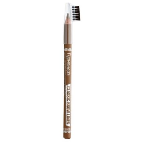 Карандаш для бровей гурмандиз Classic Brow Liner, темно-коричневый