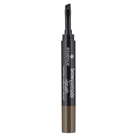 Помада для бровей ESSENCE Brow Pomade+Brush, 04 темно-коричневый