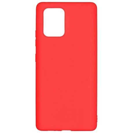 Клип-кейс PERO (Soft-touch) для Samsung Galaxy S10 Lite красный