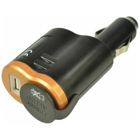 Автомобильное зарядное устройство DURACELL 1USB, 1A, черный, DRDCUSB1-RU,