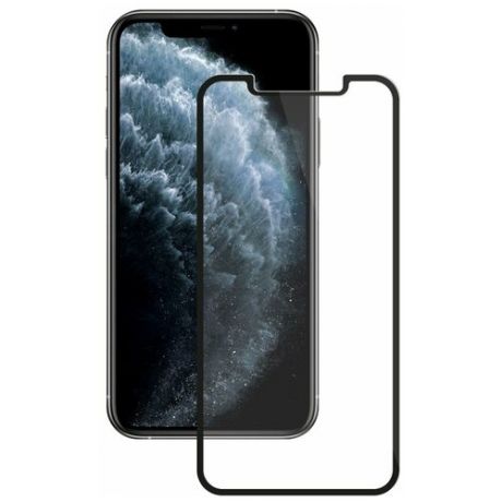 Защитное стекло DEPPA 2,5D Full Glue для iPhone 11 Pro Max (2019), 0.3 мм, черная рамка,