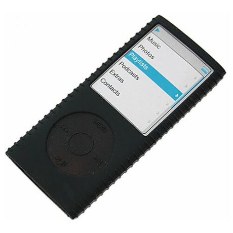 Чехол iPod nano 4 BagSpace силиконовый черный