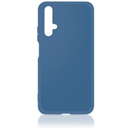 Силиконовый чехол DF hwOriginal-01 для Huawei Honor 20, с микрофиброй, синий