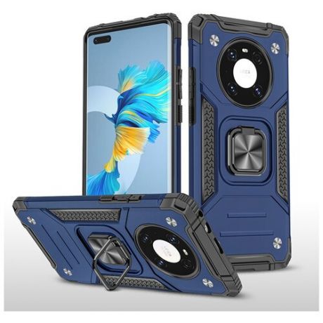 Противоударный чехол Legion Case для Huawei Mate 40 Pro синий