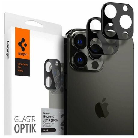 Защитное стекло Spigen Glas tR Optik (AGL03381) для камеры iPhone 13 Pro/13 Pro Max (Black)
