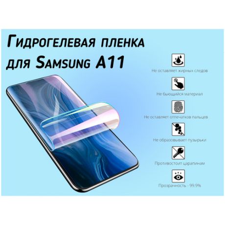 Гидрогелевая пленка для Samsung A11 глянцевая