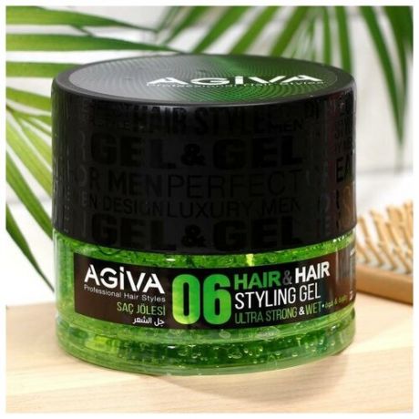 Гель для укладки волос AGIVA Hair Gel 06 Ultra Strong Wet, ультра сильный, 700 мл