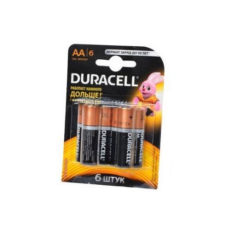 Батарейка AA - Duracell LR6 BL6 (6 штук)