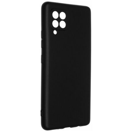 Силиконовый чехол TPU Case матовый для Samsung A42 черный