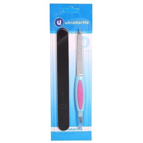 Ultramarine Набор пилок для ногтей Классика 865-388 черный/голубой/розовый