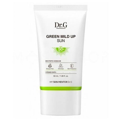 Солнцезащитный крем Dr.G Green Mild Up Sun+ SPF50+ PA++++